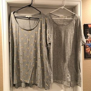 Set of 2 grey Sejour t shirts